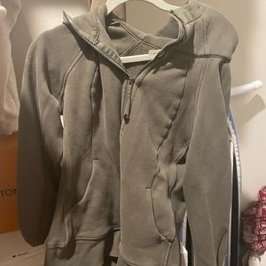 Lululemon olive green scuba full zip